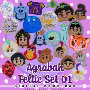 Agrabah Feltie Embroidery Design Collection