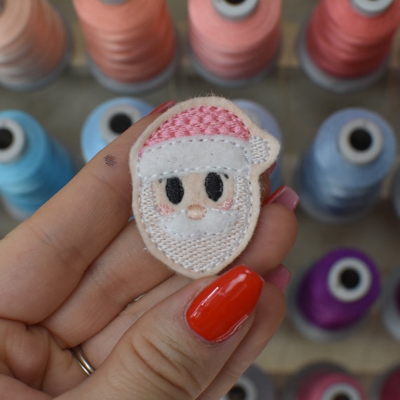 Santa Feltie Embroidery Design Etsy