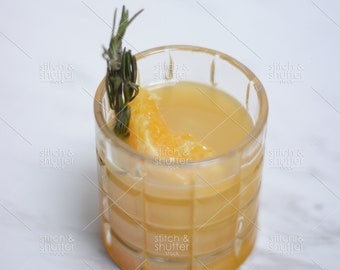 Summer Bourbon Cocktail Styled Stock Photo for Instagram | Social Media or Blog Drink Image | Bar Styled Stock Photo