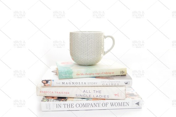 Coffee And Books Styled Stock Photo For Instagram Social Etsy