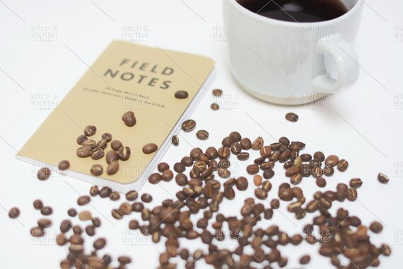 Coffee Beans Field Notes Styled Stock Photo For Instagram Etsy