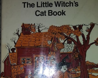 Rare Vintage book by Linda Glovach-The Little Witch's Cat book-Ask to bundle books for refund on shipping overages