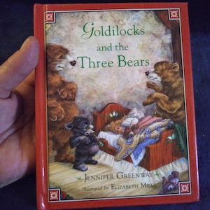 Vintage-Beautiful book-Goldilocks and the three Bears-Adorable Fairy Tale book for you little ones-Ask to combine books for overage refund