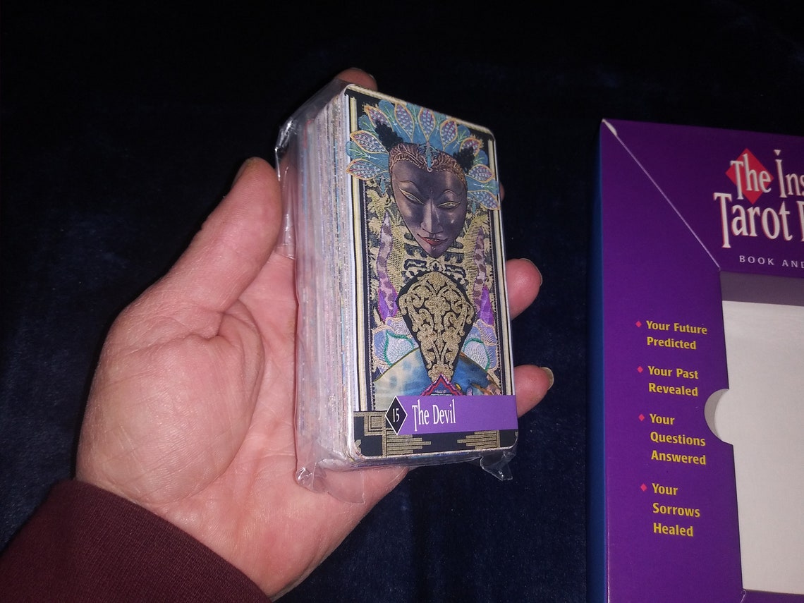 Rare Vintage Setthe Instant Tarot Reader Book and Card Etsy