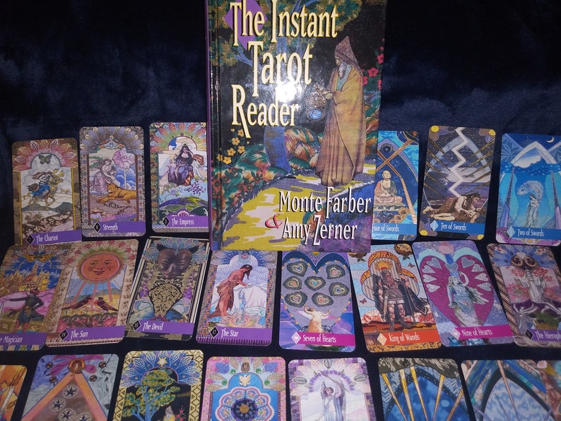 Rare Vintage Setthe Instant Tarot Reader Book and Card Etsy