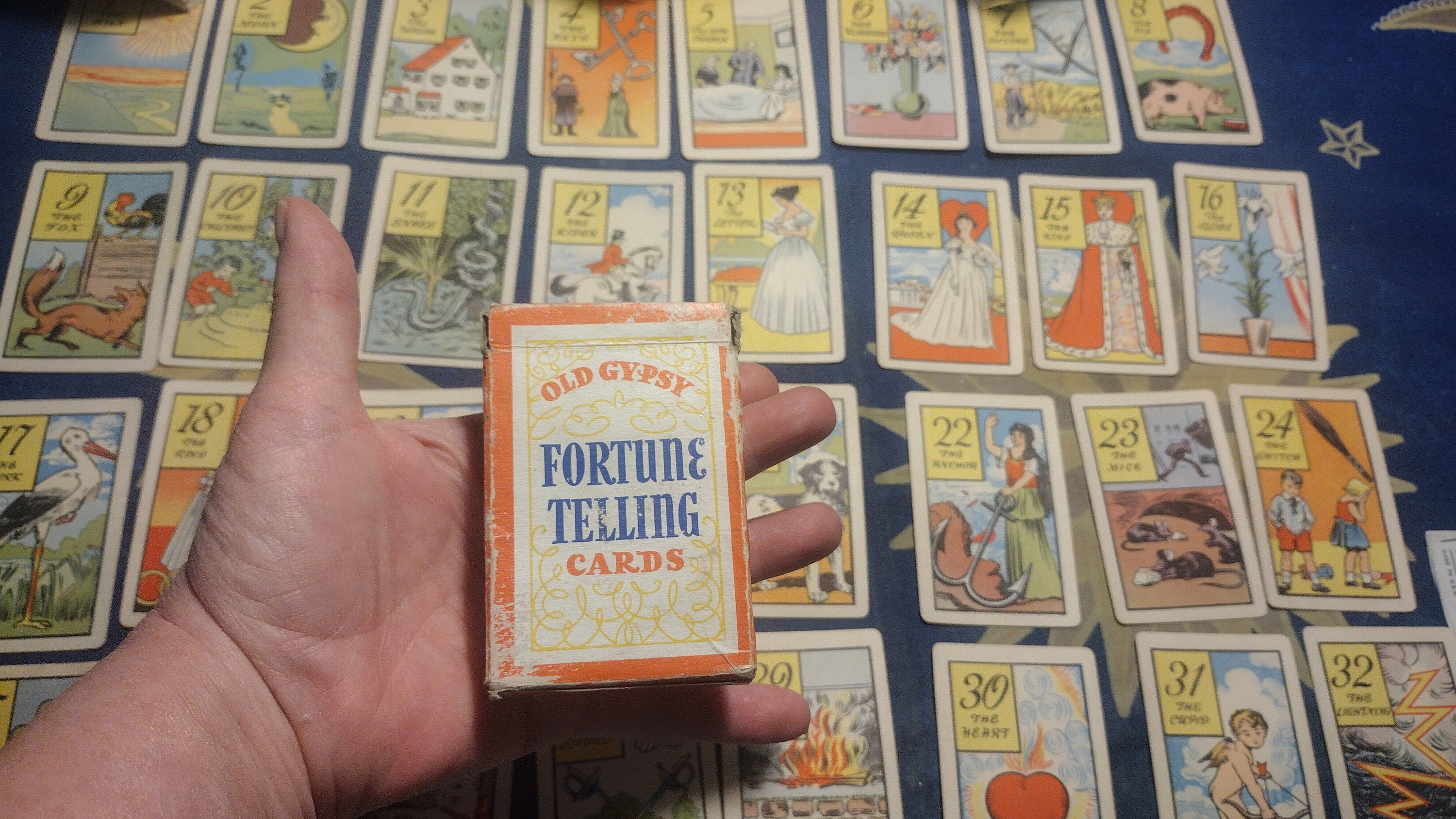 Old Gypsy Fortune Telling Cards-1940's Rare Deck - Etsy