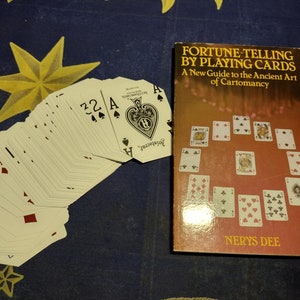 Fortune-Telling by Playing Cards: A New Guide to the Ancient Art of Cartomancy by Nerys Dee And card deck