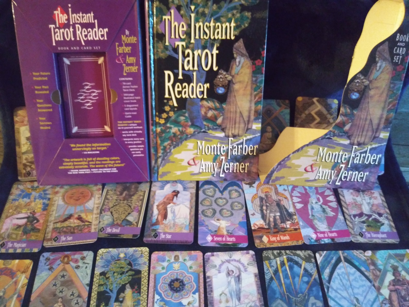Rare Vintage Setthe Instant Tarot Reader Book and Card Etsy