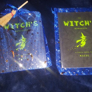 Witchy Gifts-The Witch&#39;s Handbook: A Field Guide to Magic by Rachel Dickinso/ and besom