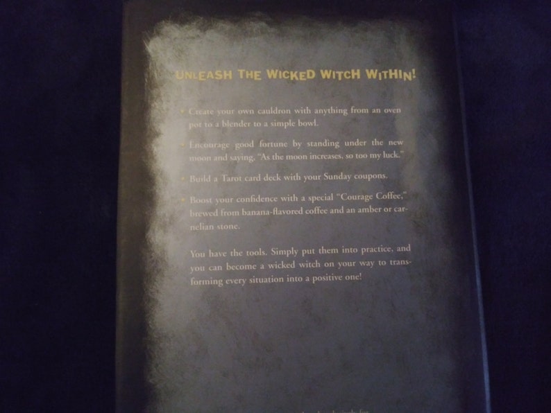 Vintage "How To Be A Wicked Witch" Hardcover Book by Patricia Telesco-You choose from menu image 3