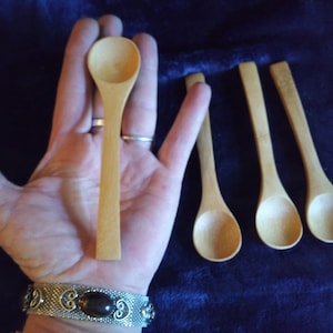 Cauldron Spoon~A Cute Little Hand Carved Wood Herb Spoon-A Great add on item-one per purchase
