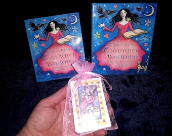 Tarot/Oracle Cards-Good Witch Bad Witch Book and Card Set - Rare First Edition