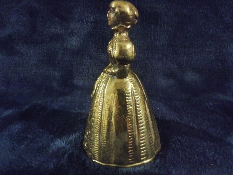 Rare Vintage Brass Lady Bellrare Findvery Noble Looking Etsy