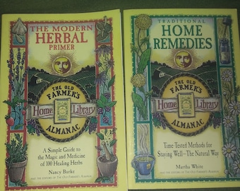 MAGIC HERB Books-Old Farmers Almanac- Your choice of one or the set of both