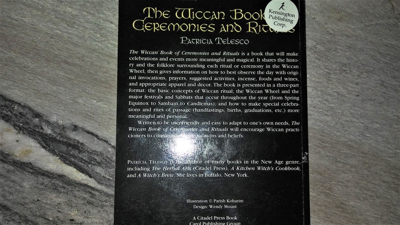 The Wiccan Book of Ceremonies and Rituals by Patricia Telesco - Etsy