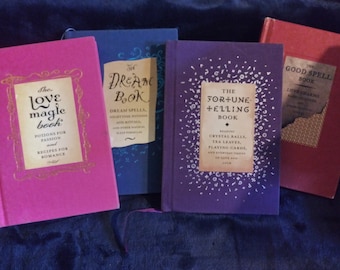 Vintage Spell Books-Gillian Kemps Collection-Set of 4 Magic Books-See update