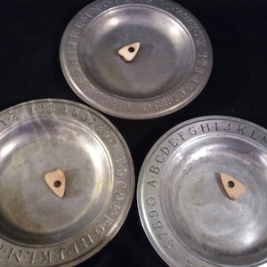 Ouija-Scrying Bowl-Pendulum Board-Talking Plate! Brilliant!! Closet Witch Divination-Vintage Plate-New Planchette and pendulum if chosen