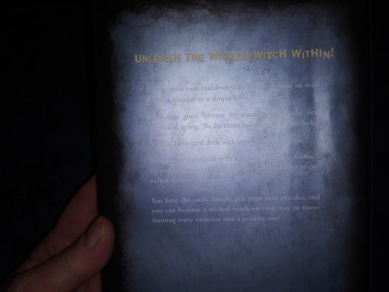 Vintage "How To Be A Wicked Witch" Hardcover Book by Patricia Telesco-You choose from menu image 2