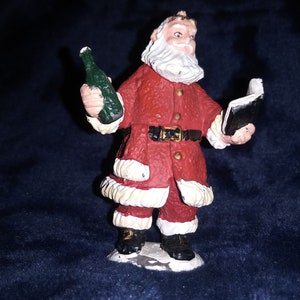 Duncan Royale Christmas collection-Vintage Soda Pop Santa-Very Rare Figure