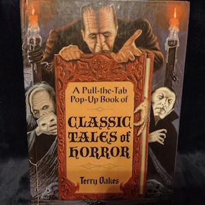 Very Rare Book-A Pull-the-Tab Pop-Up Book of Classic Tales of Horror-by Terry Oakes