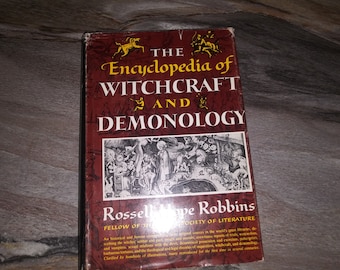 The Encyclopedia Of Witchcraft and Demonology-Rare Vintage Book 1959 edition-By Rossell Hope Robbins