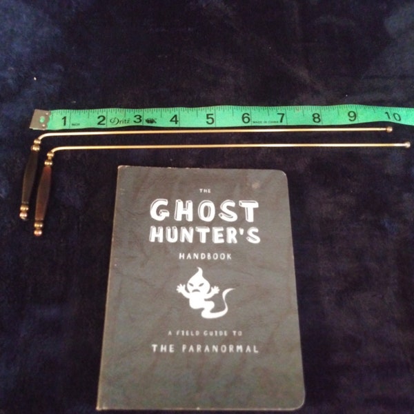 Ghost Hunting Dowsing Rods-White Skull-Brass and Copper Rods-The Ghost Hunters Guidebook-See update below on colors and skulls