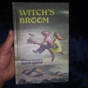 Rare vintage Hard Cover-Witch&#39;s Broom by Ruth Chew
