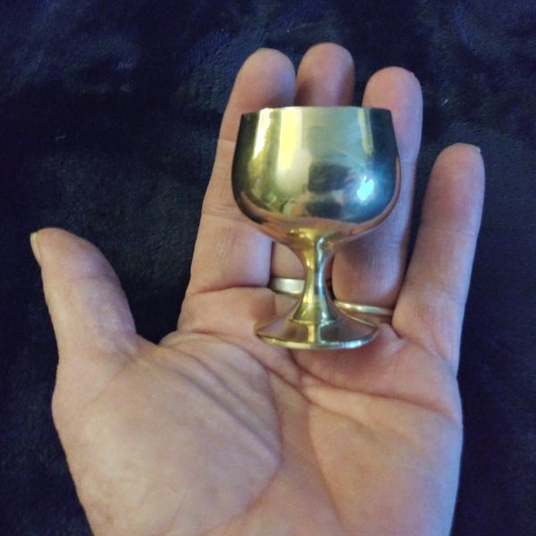 Brass Chalice-Mini Chalice-Travel Altar Chalice-Shop and SAVE-Ask to combine shipping