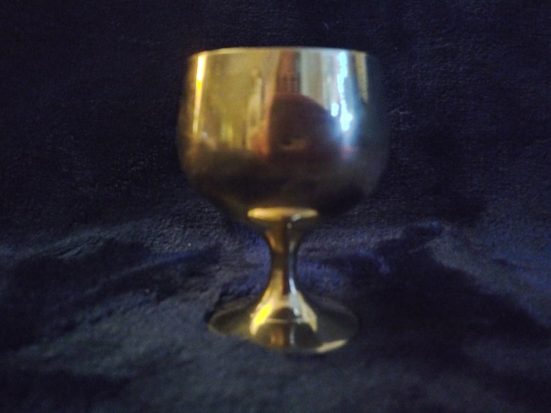 Brass Chalice-Mini Chalice-Travel Altar Chalice-Plumper version has sold out image 7