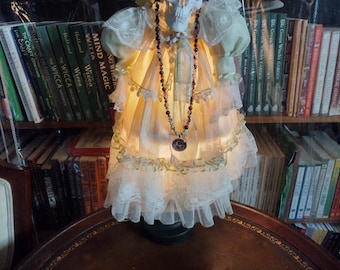 Wolf Animal Spirit Hand Beaded Necklace