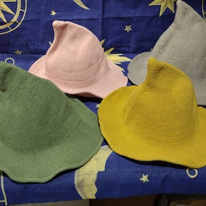 Sun and Garden Hat-Witch Hat-Create your look-Hat-pin, charm Charm-Only the Blk w/extras comes with a full set of black press on nails