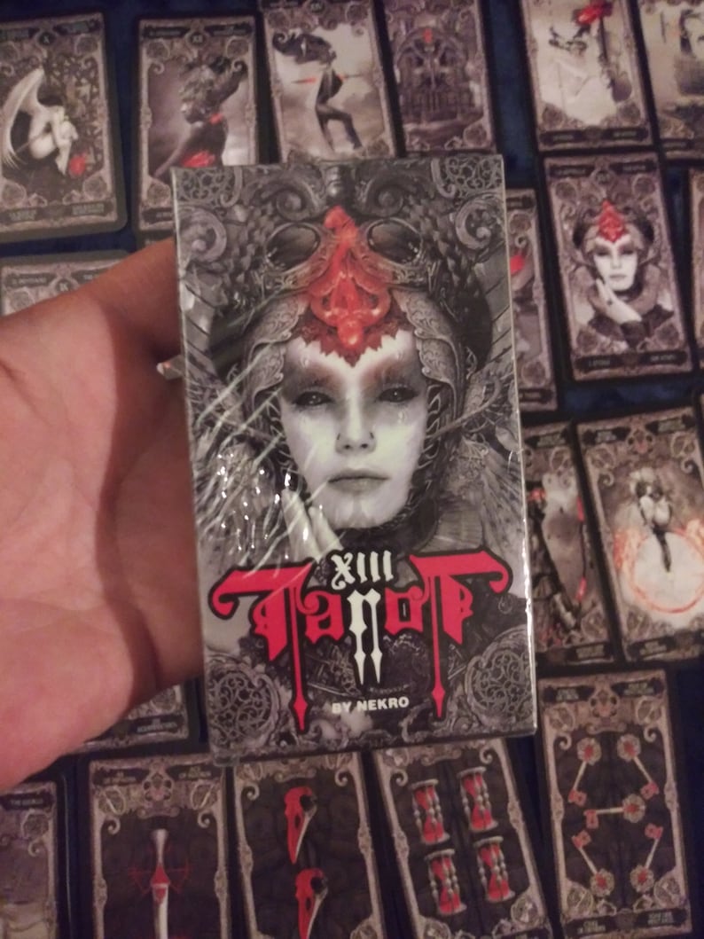 A Very Very Creepy Dark Tarot Deck Esoteric Fortune Telling Etsy