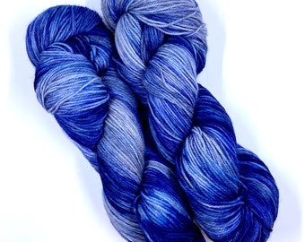 Stonewash Blues Hand-dyed Sock Yarn