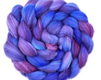 Pale Unicorn Hand Dyed Wool Roving/Merino Silk Roving/Spinning/Felting