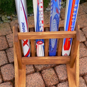 Skiständer aus Holz für 4 Paar Langlaufski Skihalter | Etsy