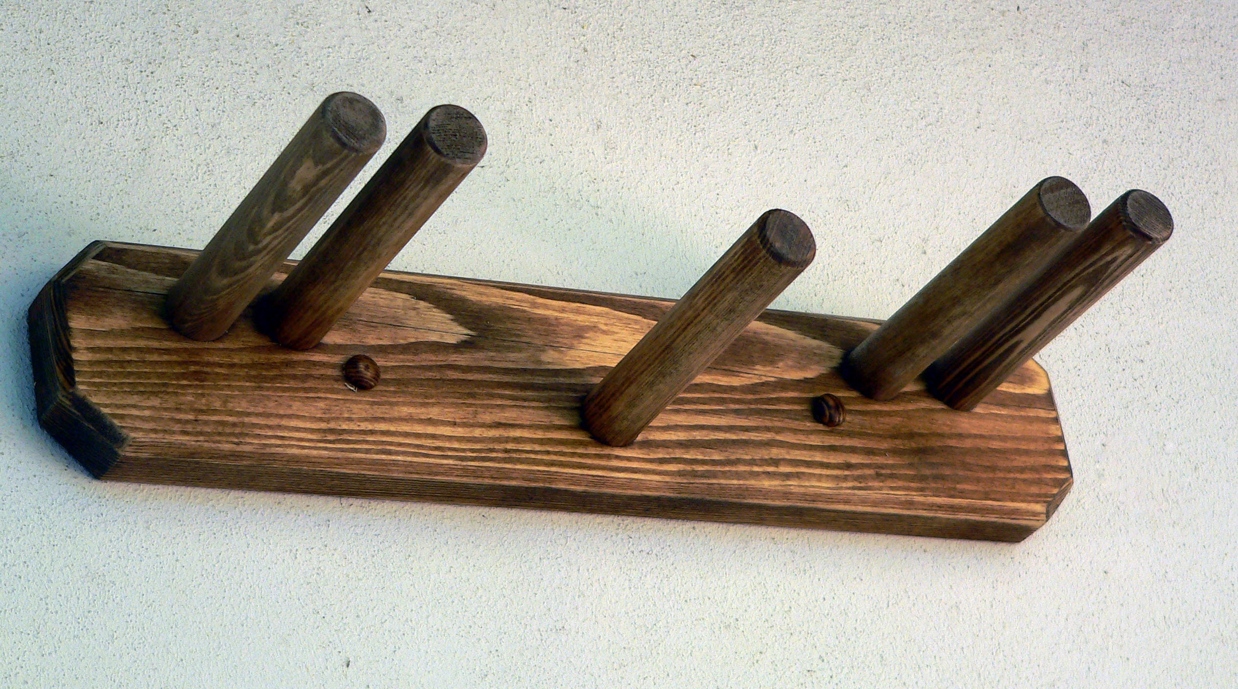 Estante de esquí vertical de madera montada en la pared 2 | Etsy