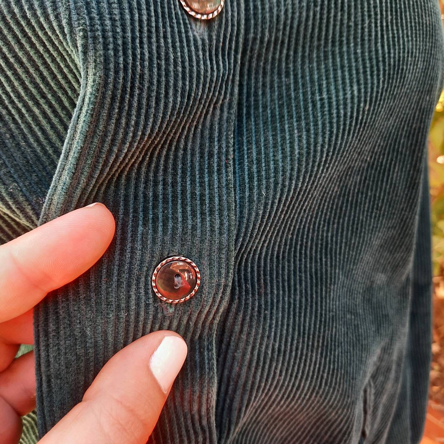 Vintage Y2K Wide Wale Corduroy Button Down Jacket Blazer Pine Green ...