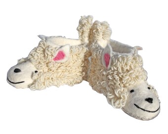 Merry Sheep Wool Felted Nepalese Slippers