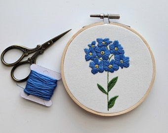 NEW PATTERN! Forget Me Not Embroidery Pattern. Miscarriage and infant loss remembrance. Memorial craft.