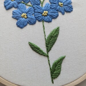 NEW PATTERN Forget Me Not Embroidery Pattern. Miscarriage and infant loss remembrance. Memorial craft. image 3