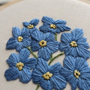 NEW PATTERN Forget Me Not Embroidery Pattern. Miscarriage and infant loss remembrance. Memorial craft. image 2