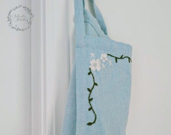 Floral Apron Embroidery Pattern