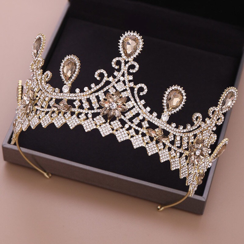 New elegant fashion crown bride Princess wedding tiara simple atmosphere queen crown wedding tiara