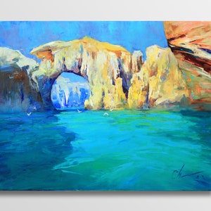 Rocky Shore Serenity - Original Oil Seascape Impasto Painting, Coastal Impressionist Art, Canvas Art, Home Decor Wall Hanging