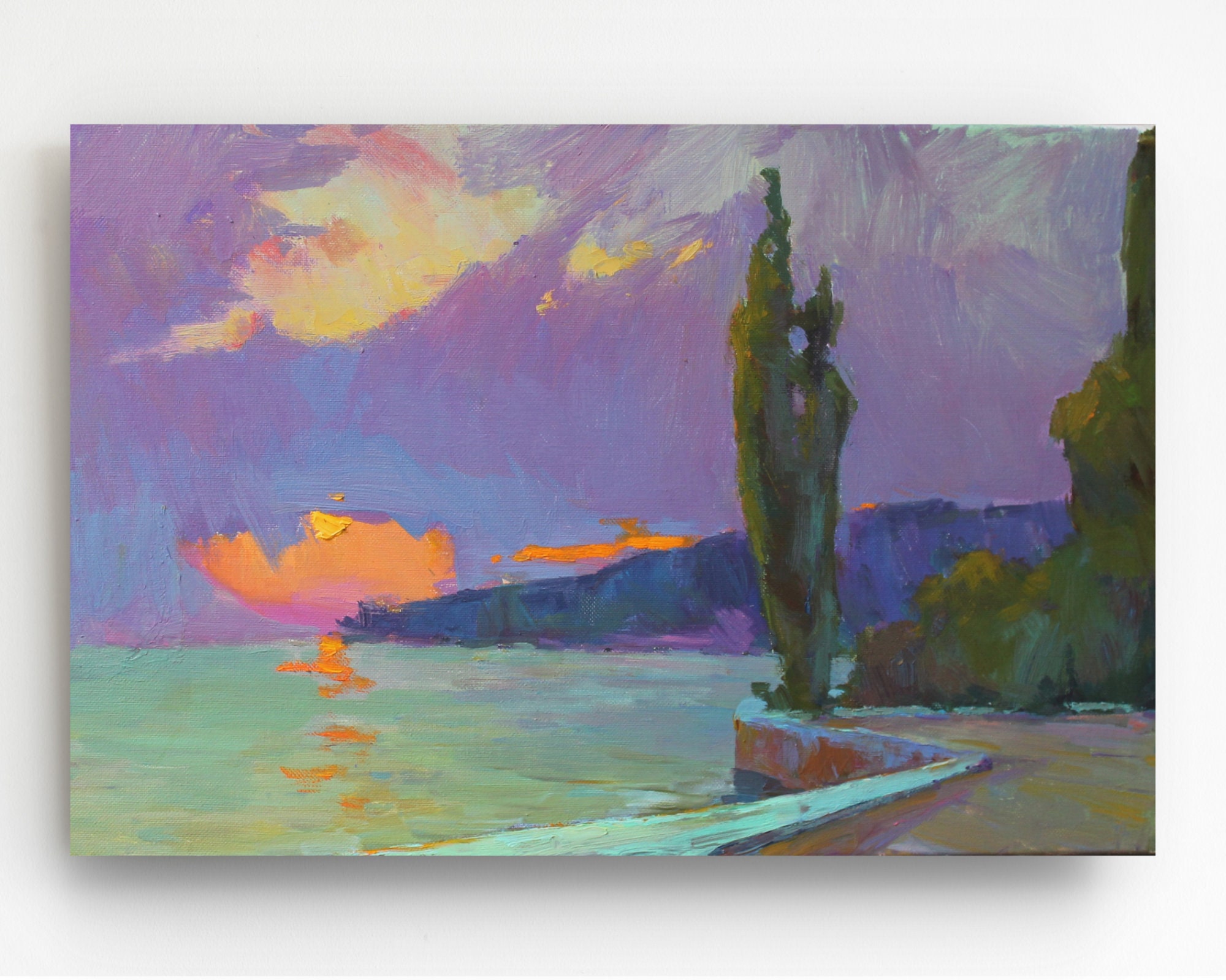 online discount prices Beach Sea sunset Living landscape - .com:  Pictures Original Ocean Nautical Canvas Art Wall Sunset - Art, Wall Modern  Room for Seascape Oil Painting for Living Room Bedroom 