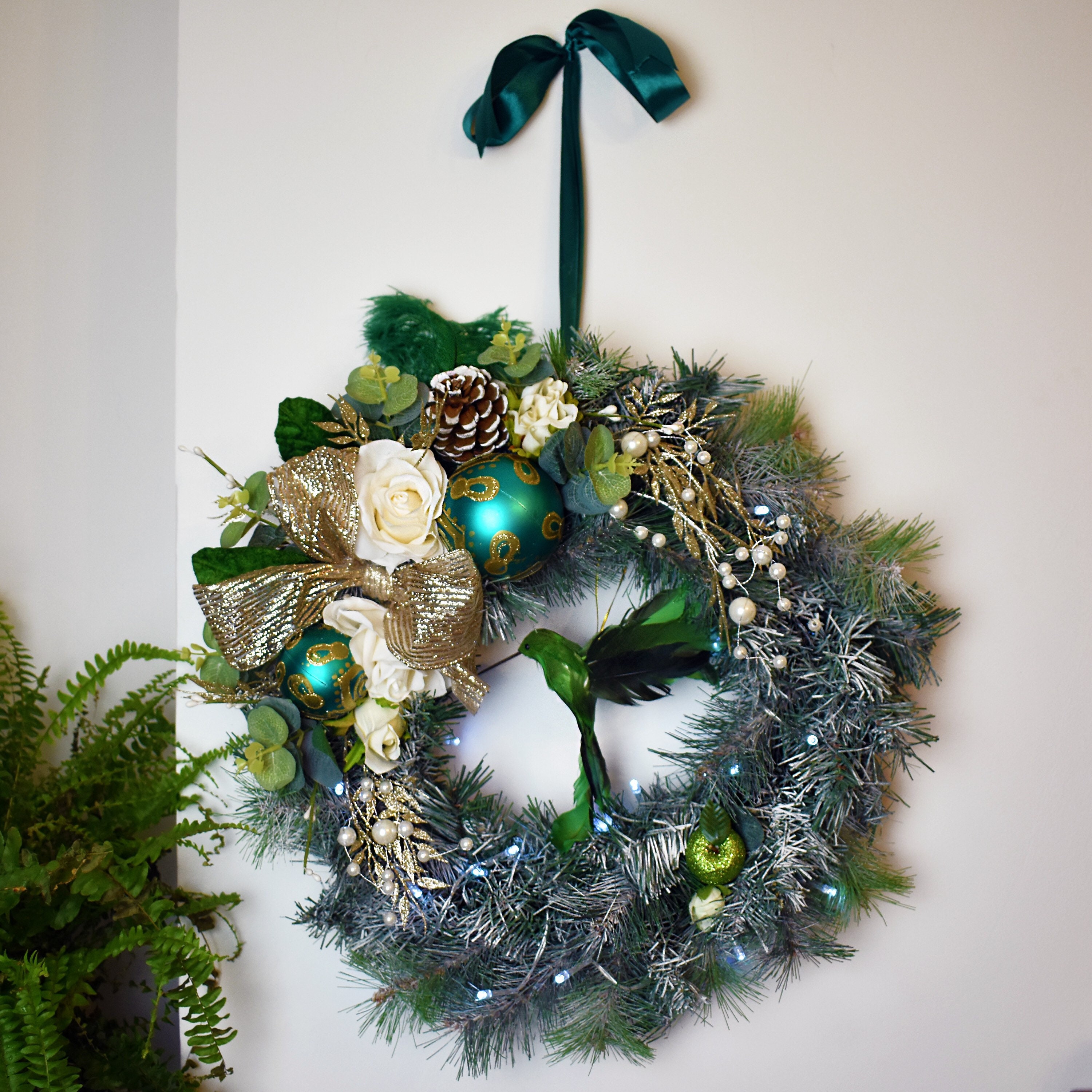 Custom christmas wreath Etsy