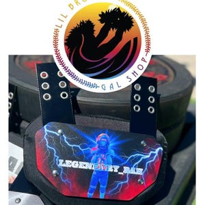 CUSTOM Football Backplate | Protection Gear | Swag | League | American Football | Flag image 2