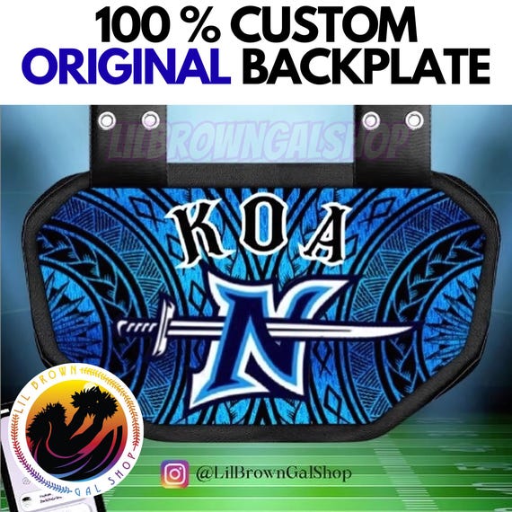 Custom Football Backplate | Personalized Protective Gear, Adult & Youth