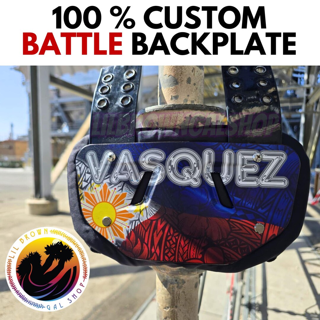 Custom BATTLE Football Backplate | Personalized Protective Gear - Etsy