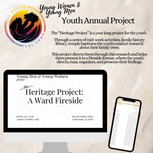 LDS Youth Annual Ancestry Project Ward Fireside Template and Planning YM/YW Ward Stake Presidency Young Women, Young Men image 3